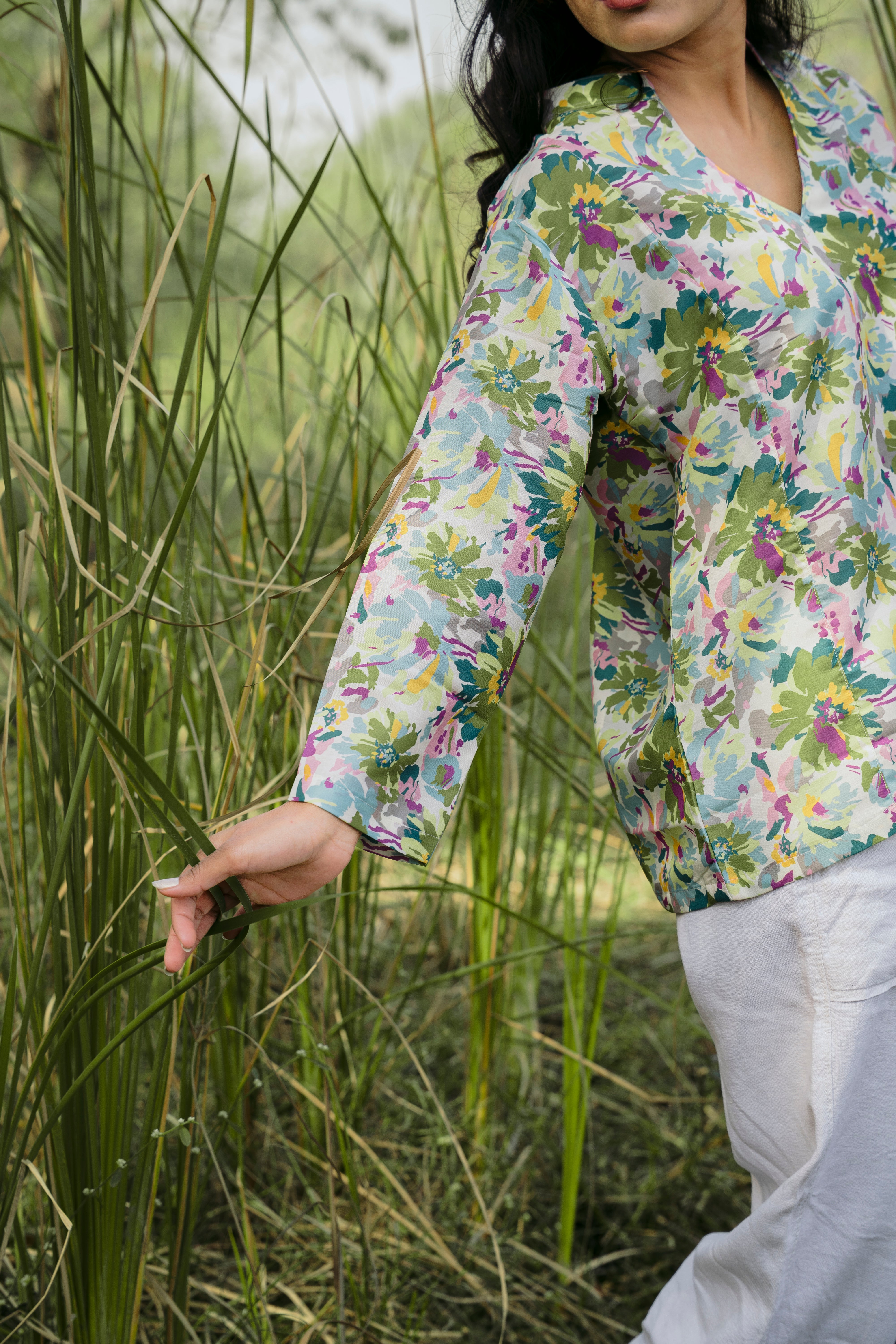 GARDEN SPLASH TUNIC TOP