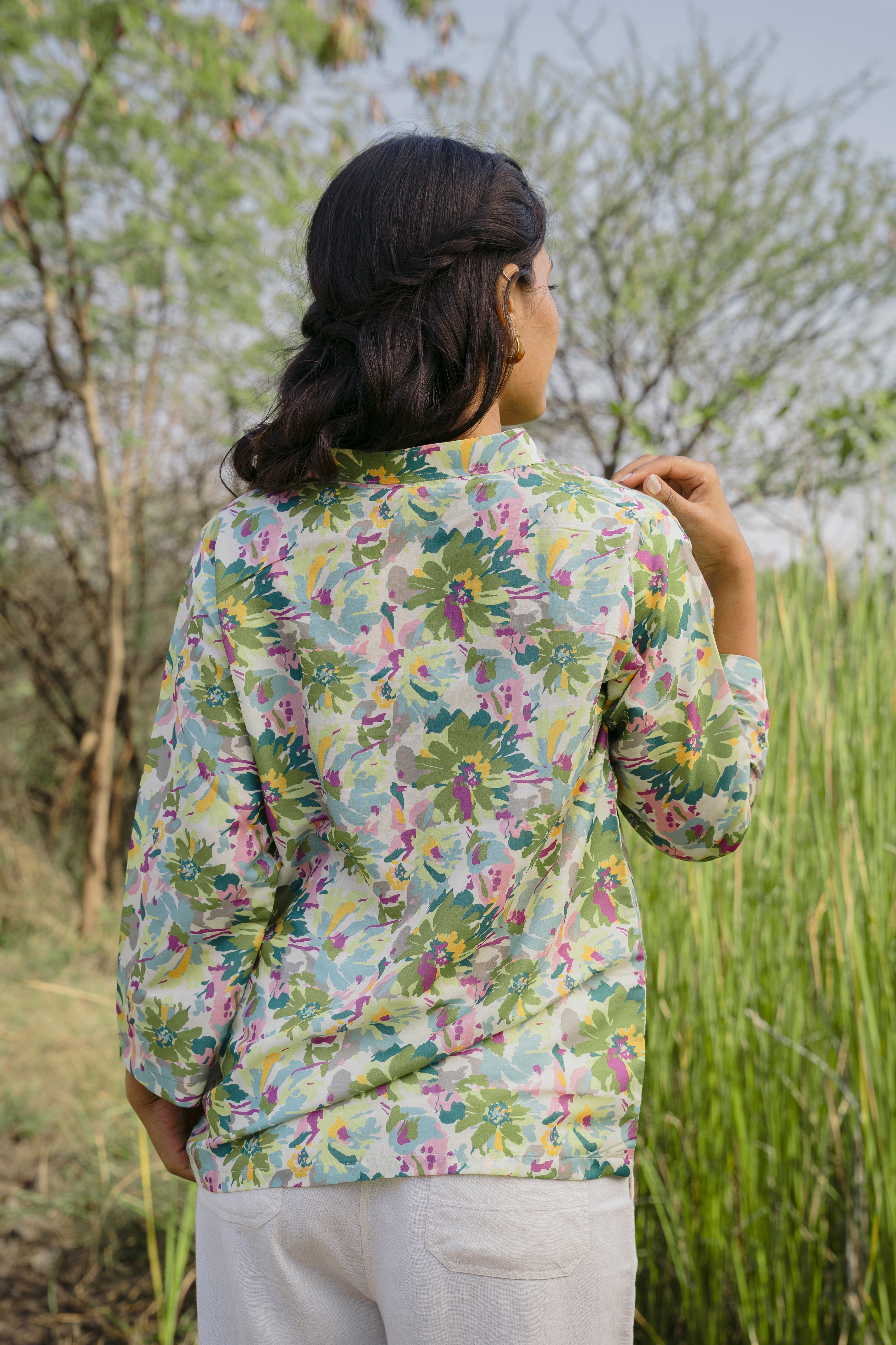 GARDEN SPLASH TUNIC TOP