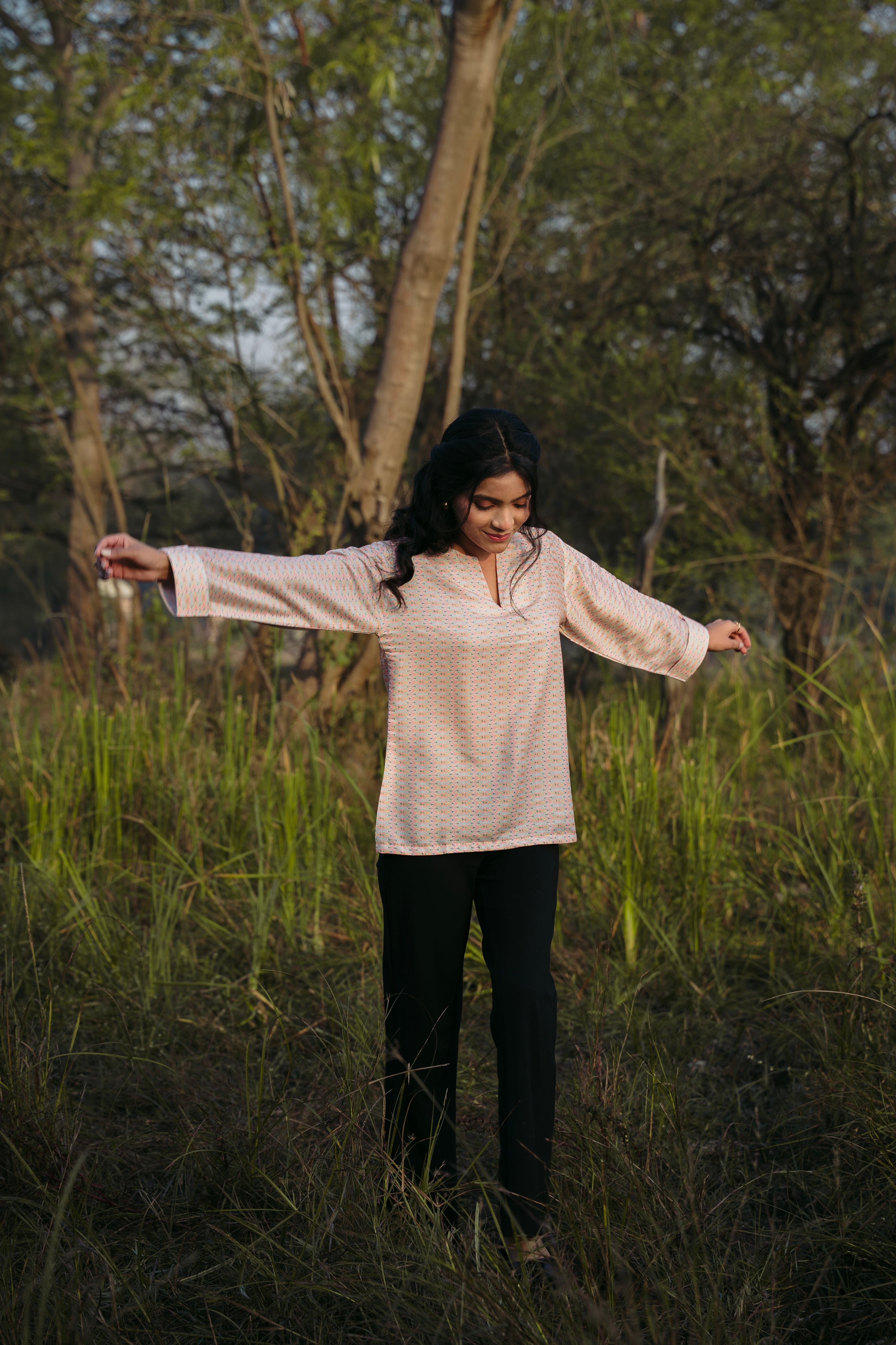 CANDY BLOOM KURTA TOP