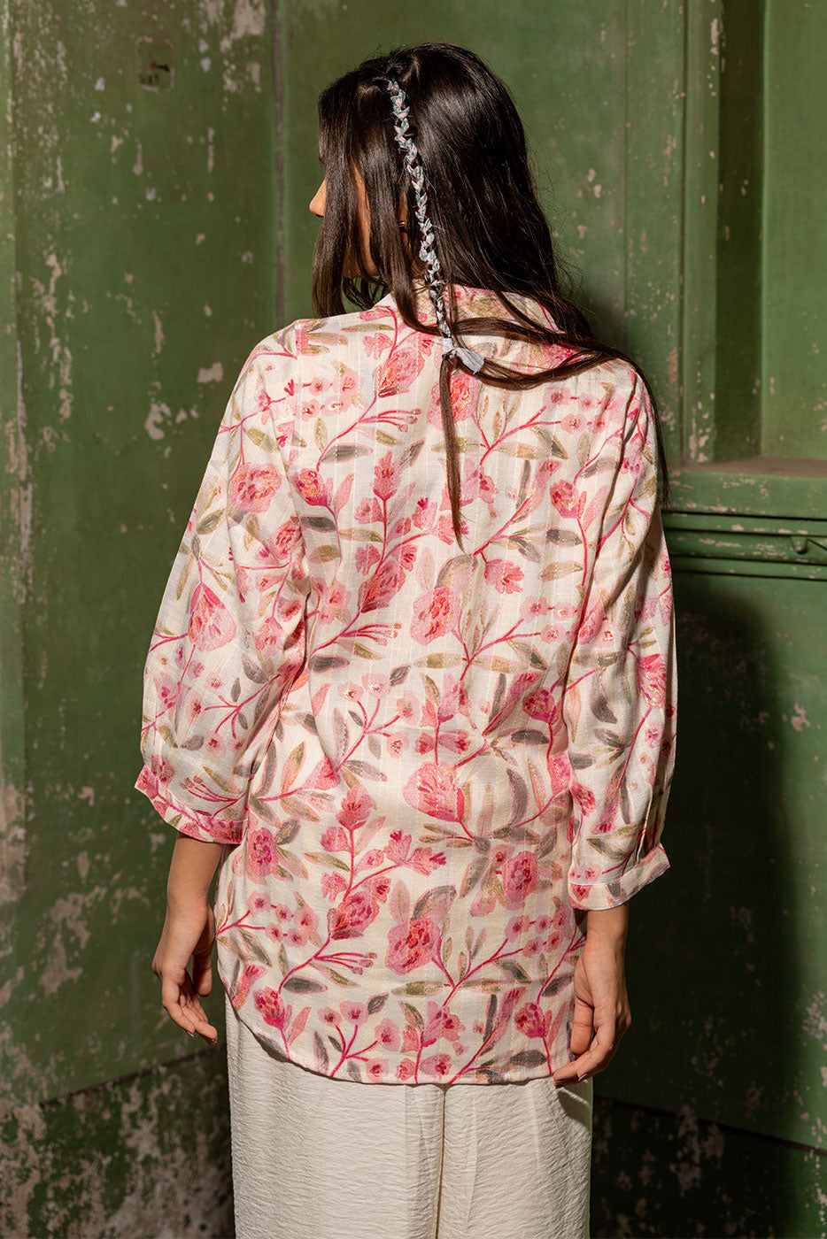 Rosy pink blossom top