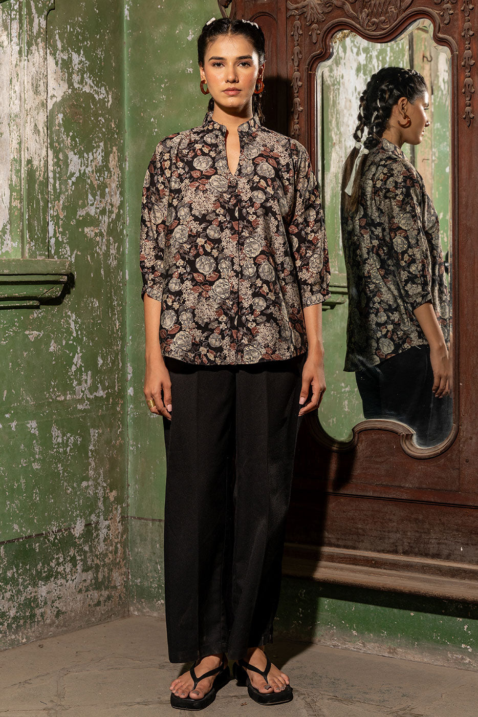 Midnight Blossom Top