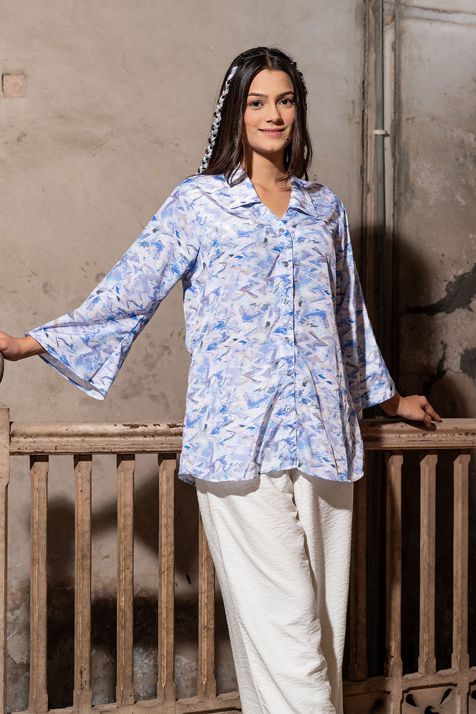 Purple Mist Abstract Shirt