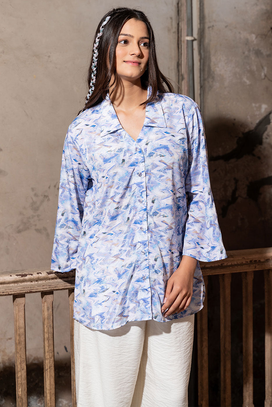 Purple Mist Abstract Shirt