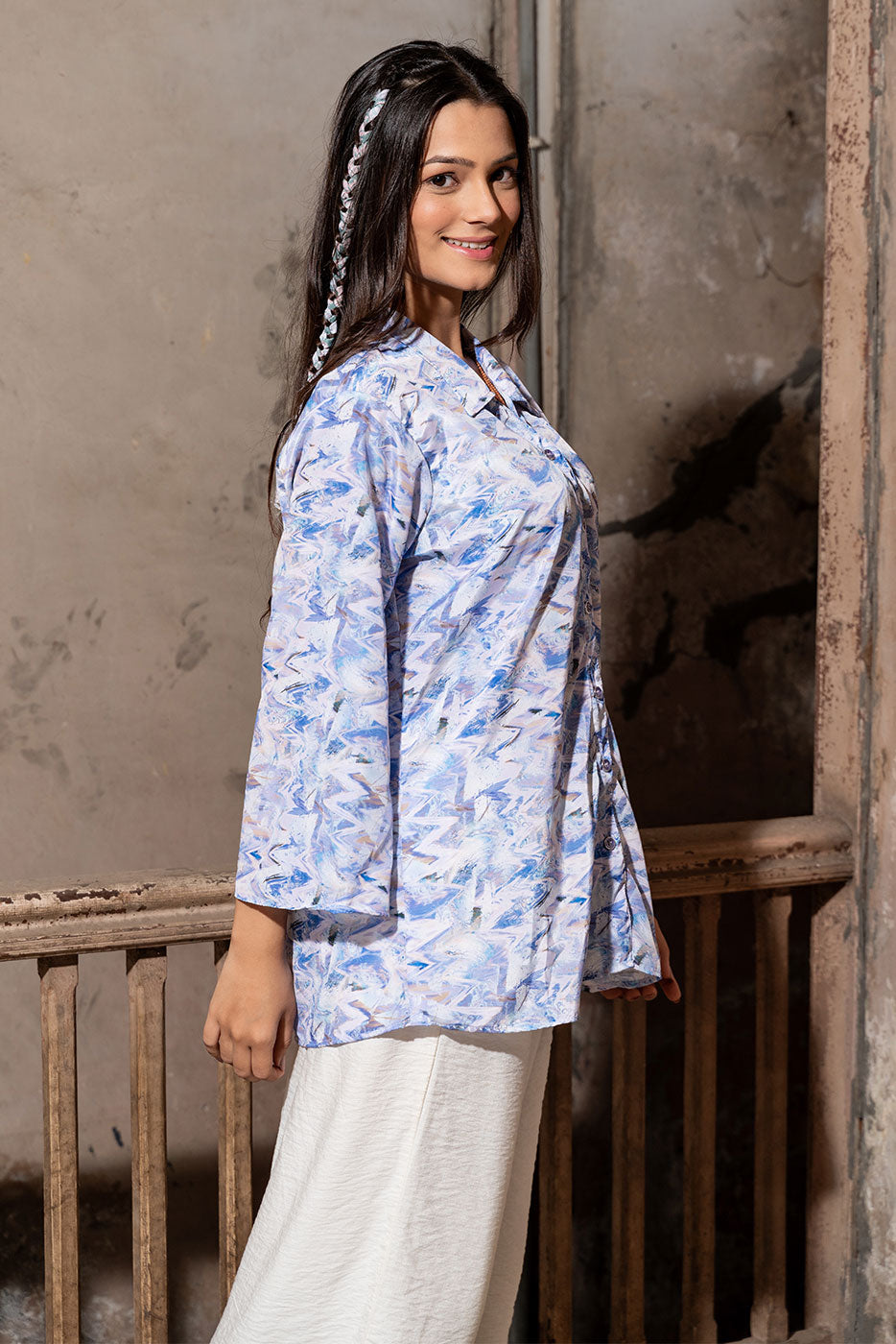 Purple Mist Abstract Shirt