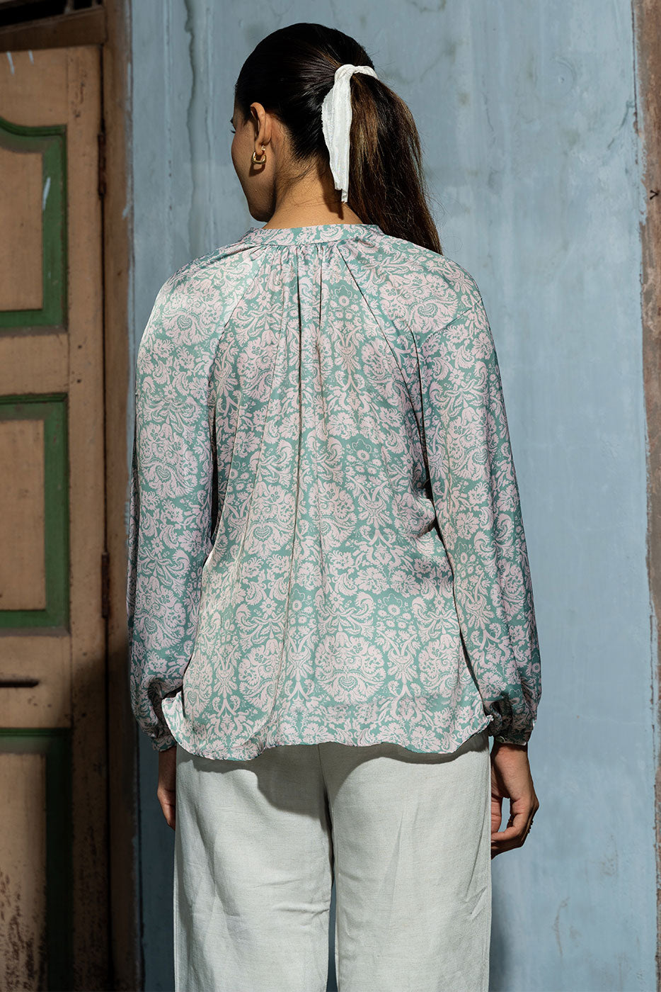 Vintage green blouse