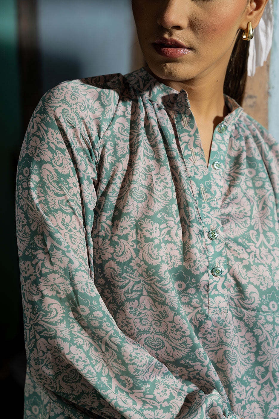 Vintage green blouse