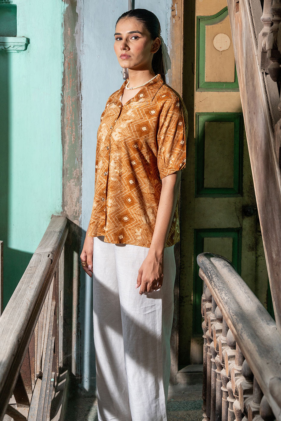 Ochre Maze Shirt
