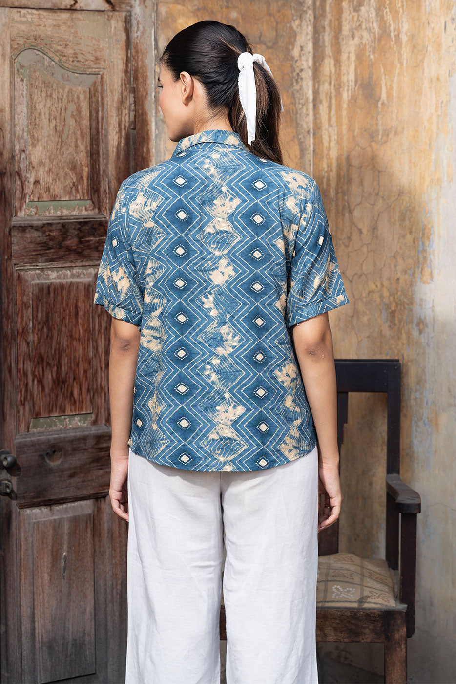 Indigo Maze Shirt