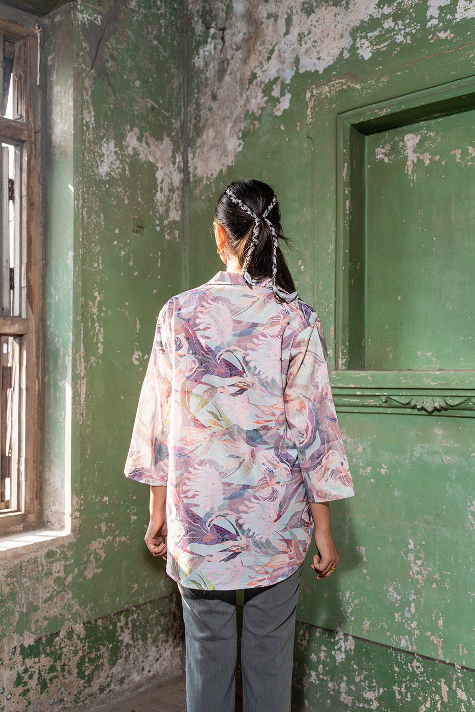 Pink Floral Fantasy Top