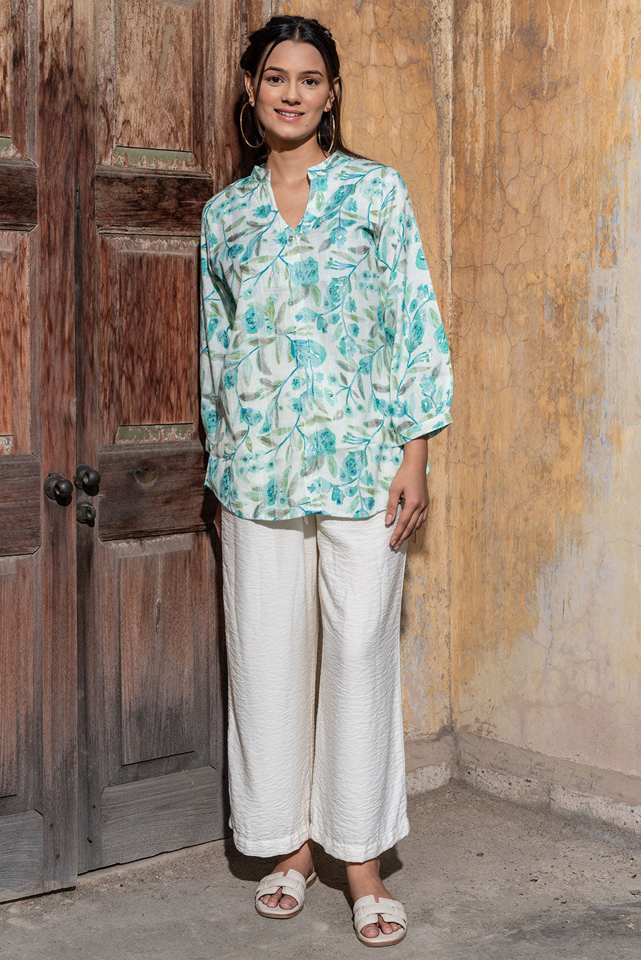 Rosy Blue blossom top