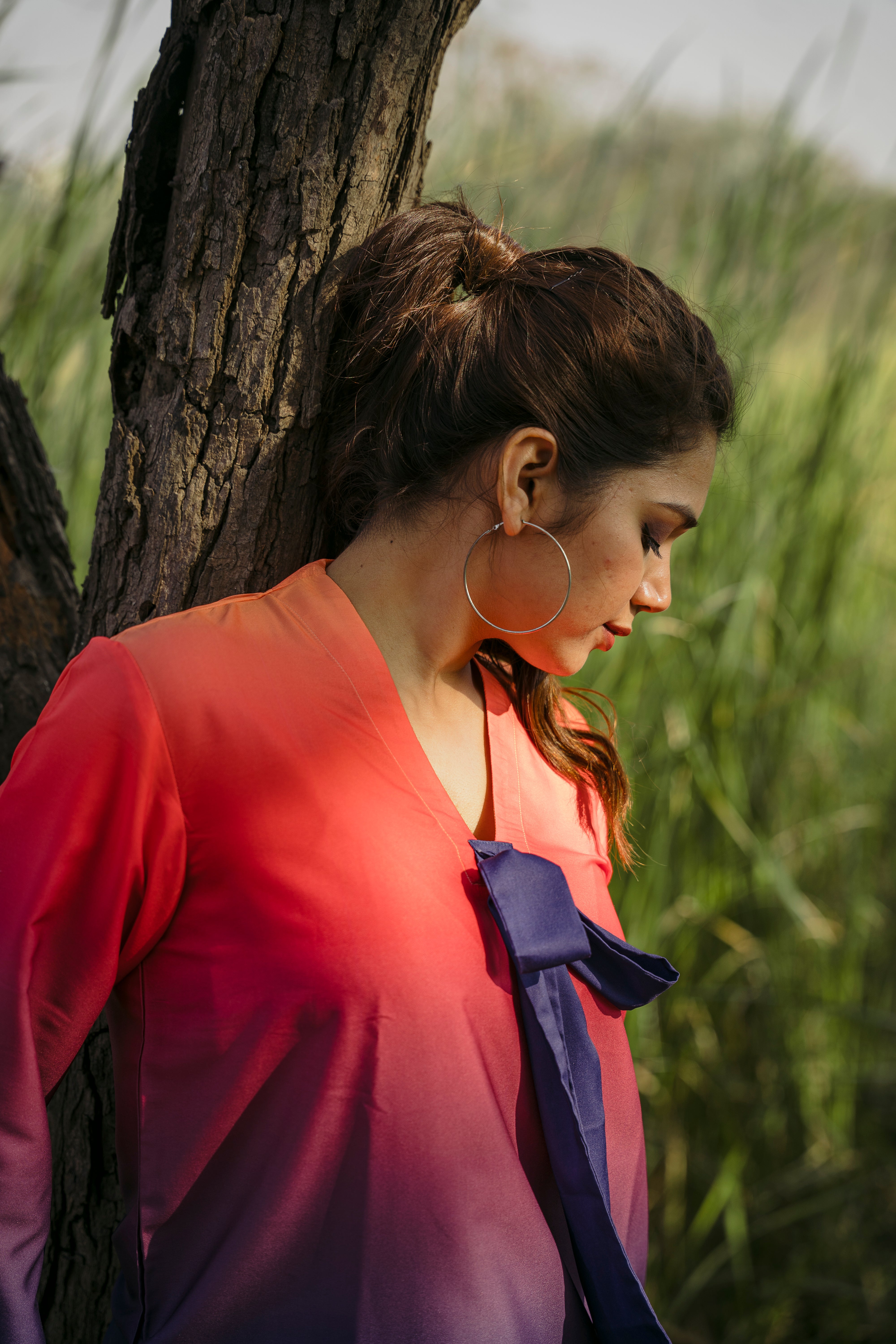 FIREFLY OMBRE TIE TOP